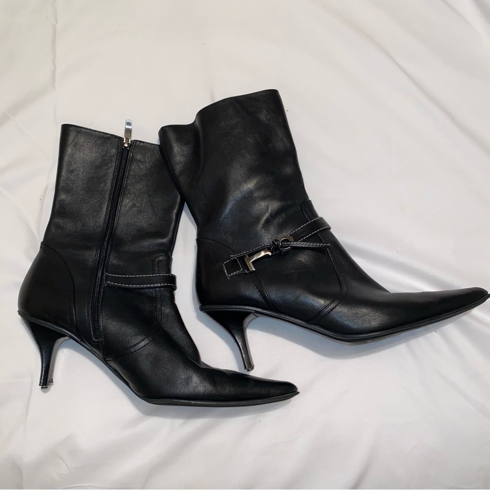 Worthington Black Heeled Boots